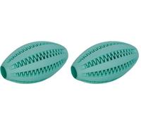 Nobby Dental Fun Balle Rugby en Caoutchouc Solide pour Chien 11 cm (Lot de 2)