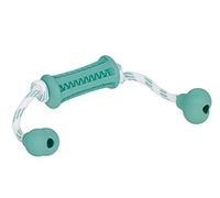 Nobby Dental Fun Jouet Bâton avec Corde en Caoutchouc Solide pour Chien Turquoise/Blanc 37 x 9 cm