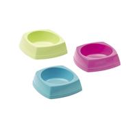 NOBBY écuelle en plastique, couleurs assorties, M, 12 x 12 x 4,5 cm