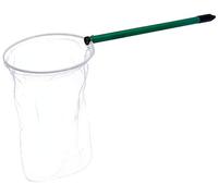 Nobby Filet de pêche pour oiseaux en tulle n° 2 ; manche 30 cm ; tête en tulle Ø18 cm x 36 cm, vert, noir, blanc