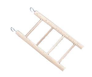 Nobby Fine Échelle de 4 Échelons en Bois pour Oiseau 17,5 x 6,5 cm