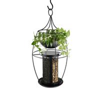 Nobby Fourrage Avec Bac à Plantes pour Oiseaux Sauvages Ø 21,5 X 49 CM Noir