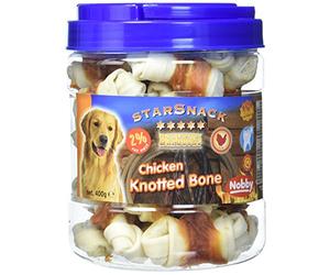 Nobby Friandise pour Chien Seau Poulet Os Noué Enrobé 400 g