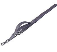 Nobby Laisse avec Guide Court Classic Preno Royal - Gris - Largeur : 20 mm - Longueur : 58-69 cm + 54 cm