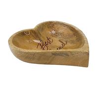 Nobby Gamelle en Bois antidérapante en Forme de cœur 16 x 16 cm env. 280 ML