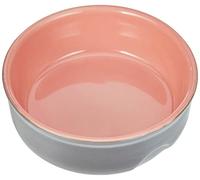 Nobby Gamelle en céramique « Feed » Gris/Saumon Ø 13 x 5 cm