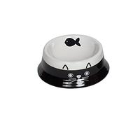 Nobby Gamelle en céramique pour Chat Face Noir/Blanc Ø 14 x 4,8 cm