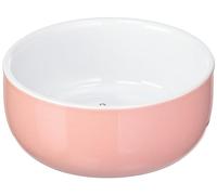 Nobby Nager Bol en céramique "Rabbit" couleur saumon/blanc Ø 11cm x 4,5cm