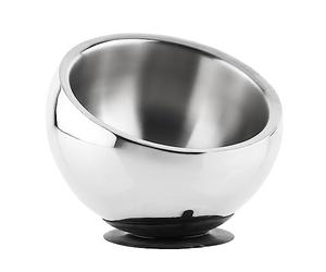 Nobby Gamelle GOLYO en Acier Inoxydable à Double paroi avec Ventouse Ø 18,5 x 15 cm env. 780 ML