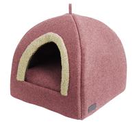 Nobby Grotte Linou Berry pour Chiens 38x38x38 CM avec Coussin & Anti-dérapant