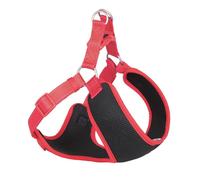Nobby harnais "Black Mesh Reflect" rouge L : 58-69 cm + 54 cm, l : 20 mm