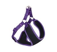 Nobby Harnais Black Mesh Reflect Violet L : 33-41 cm + 37 cm Largeur : 10 mm 1 pièce