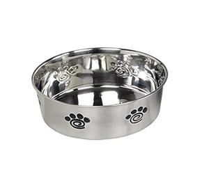 Nobby Heavy Spiral Gamelle Antidérapant en Acier Inoxydable pour Chien 23,5 cm