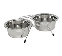 Nobby INOX Double Diner Mangeoire avec Pied pour Chien 13 cm 0,35 L