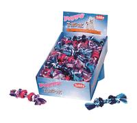 Nobby Jouet en Corde, Corde en Caoutchouc Plein pour Chiots, Présentoir de 48 pièces, 30 g, 16 cm