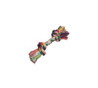 Nobby Os avec 2 Nœuds Jouet en Coton pour Chien Multicolore 50 g