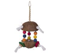 Nobby Jouet Oiseau Noix de Coco Ø15cm pour Perroquets Et Grandes Perruches 34cm