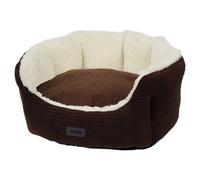 Nobby / Kamba Ovale Braun Chiens Lit-Nid Lavable Microfibre