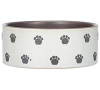 Nobby Karlie Pata Gamelle en céramique pour Chien Crème/Gris Ø 15 x 6 cm