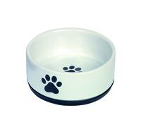Nobby Keramik Bol "Paw" noir/blanc Ø 14 x 6,5 cm
