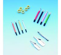 Nobby Kunststoff-Ringe 100 Pièces pour Perruches Ondulées, 4mm Largeur, Coloré