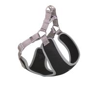Nobby laisse "Black Mesh Reflect" gris L: 48-56 cm + 50 cm, B: 15 mm