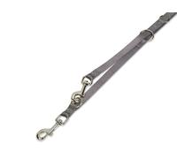 Nobby laisse de chien "Classic" L: 200 cm, B: 20 mm gris souris