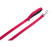 Nobby laisse de chien "Soft Grip" L: 200 cm, B: 20 mm rouge