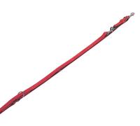 Nobby Laisse de dressage "VELOURS" rouge (Lollipop) ; 2 m ; 14 mm