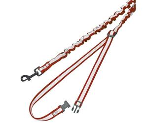 Nobby Laisse de Jogging élastique Rouge L : 80/120 cm, l : 25 mm, Ceinture Max. 105 cm