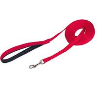Nobby Laisse de Pistage Plat pour Chien Rouge 15 m