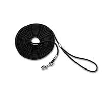 Nobby Laisse de Pistage Rond en Nylon pour Chien Noir 5 mm x 15 m
