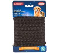 Nobby Laisse de Pistage Rond en Nylon pour Chien Noir 5 mm x 5 m