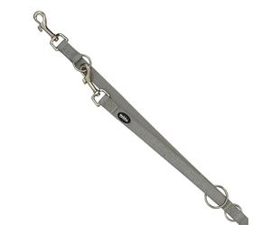 Nobby Laisse de présentation "FULL REFLECT" gris L-XL : L : 200 cm, l : 25 mm