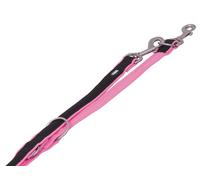 Nobby Laisse de présentation "Mesh Preno" L : 200 cm, l : 15/20 mm rose