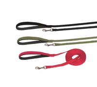 Nobby Laisse de recherche plate L : 1500 cm, l : 15 mm vert