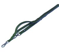 Nobby laisse de tête avec court guide "Classic Preno Royal" olive L: 200 cm; B: 25/35 cm