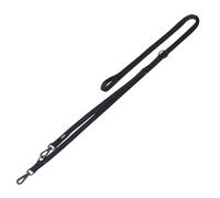 Nobby laisse en cuir "Classic Comfort" extra long noir; L: 300 cm; B: 25 mm