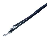 Nobby laisse en cuir "Cover" L: 200 cm, B: 20 mm noir