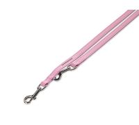 Nobby laisse en cuir "Crystal" L: 200 cm, B: 12 mm rose