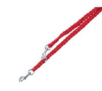 Nobby laisse en cuir tressé L: 200 cm, l: 25 mm rouge