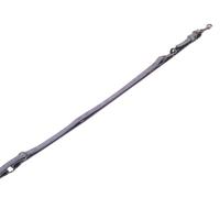 Nobby laisse en cuir "VELOURS" gris (Plume); 2 m; 14 mm