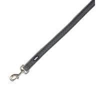 Nobby Laisse en Maille Air Grise L-XL 32 mm, 120 cm