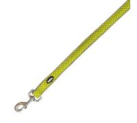 Nobby Laisse en Maille Filet Jaune XS-S 20 mm, 120 cm