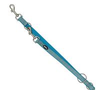 Nobby laisse-passer "FULL REFLECT" bleu clair M-L: L: 200 cm, B: 20 mm