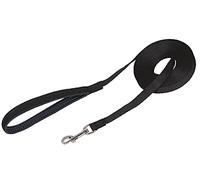 Nobby Laisse Pistage en Nylon pour Chien Plat Noir 15 mm x 15 m