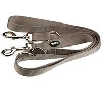 Nobby Laisse pour chien classique, 200 cm/25 mm, gris souris