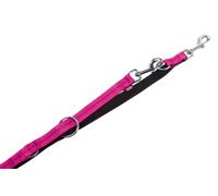 Nobby laisse-tout "Soft Grip" L: 200 cm, B: 10 mm fuchsia / noir