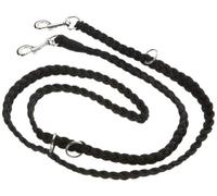 Nobby Laisse Tressé pour Chien Noir 200 x 2,5 cm