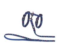 Nobby Lanière pour Chats Stars Bleu Vaisselle+Laisse Robuste Infiniment